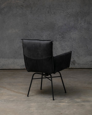 Sanne Swivel Chair Old Glory Frame - Aurula Black