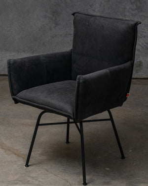 Sanne Swivel Chair Old Glory Frame - Aurula Black