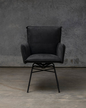 Sanne Swivel Chair Old Glory Frame - Aurula Black