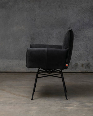 Sanne Swivel Chair Old Glory Frame - Aurula Black