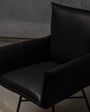 Sanne Swivel Chair Old Glory Frame - Luxor Black