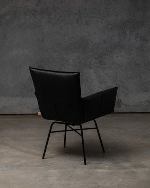 Sanne Swivel Chair Old Glory Frame - Luxor Black