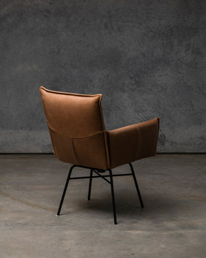 Sanne Swivel Chair Old Glory Frame - Luxor Fango Light