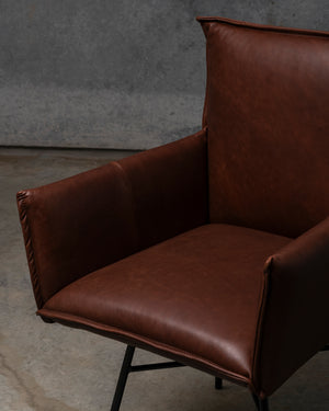 Sanne Swivel Chair Old Glory Frame - Luxor Fango