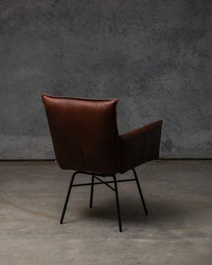 Sanne Swivel Chair Old Glory Frame - Luxor Fango