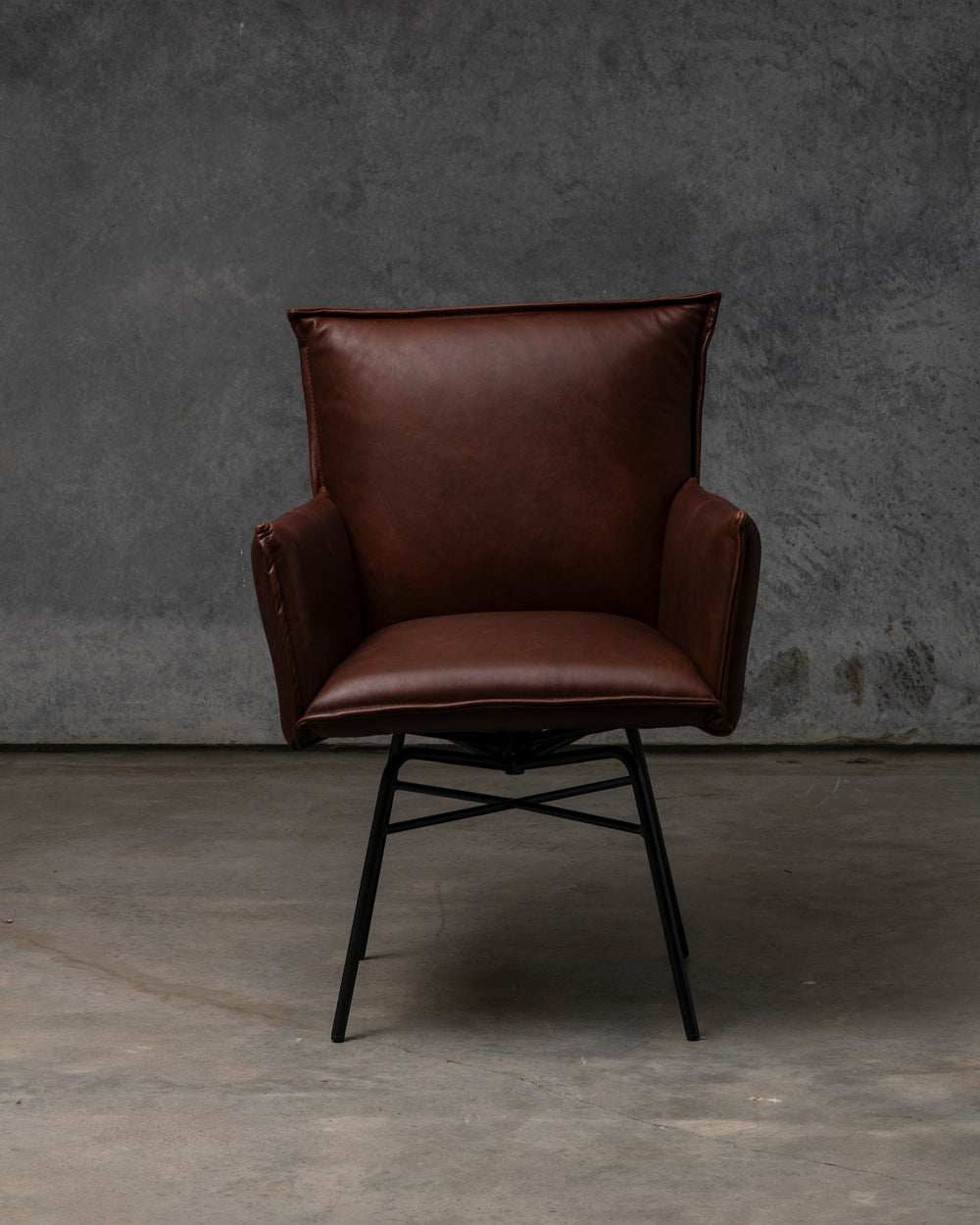 Sanne Swivel Chair Old Glory Frame - Luxor Fango