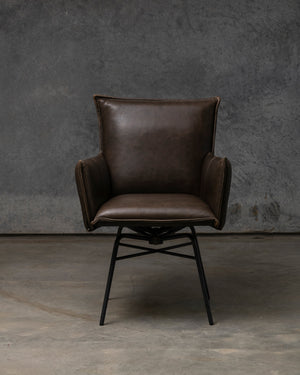 Sanne Swivel Chair Old Glory Frame - Luxor Grey