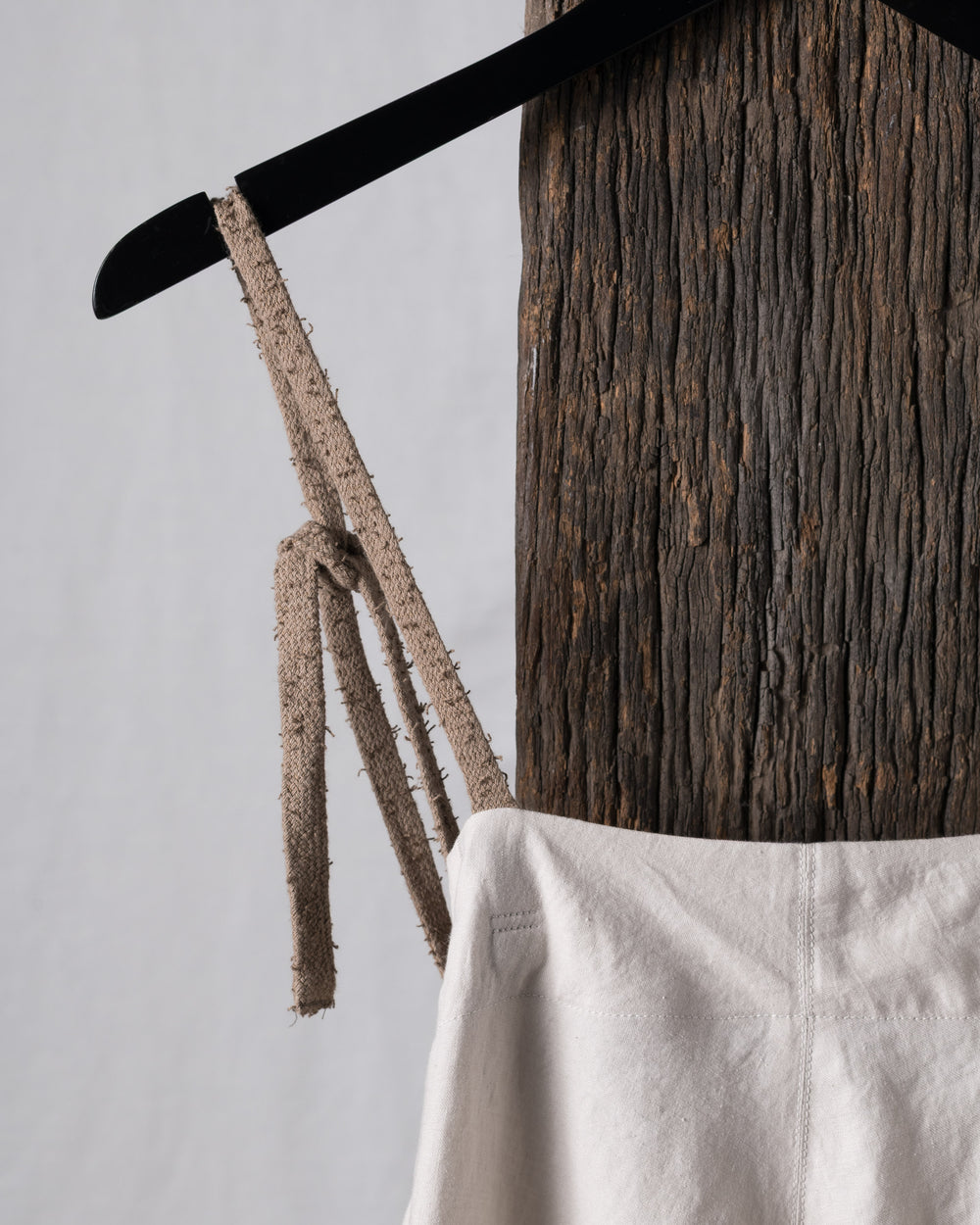 Thin Stripe Linen Silk Twill Loose Dress