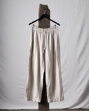 Thin Stripe Twill Drawstring Trousers
