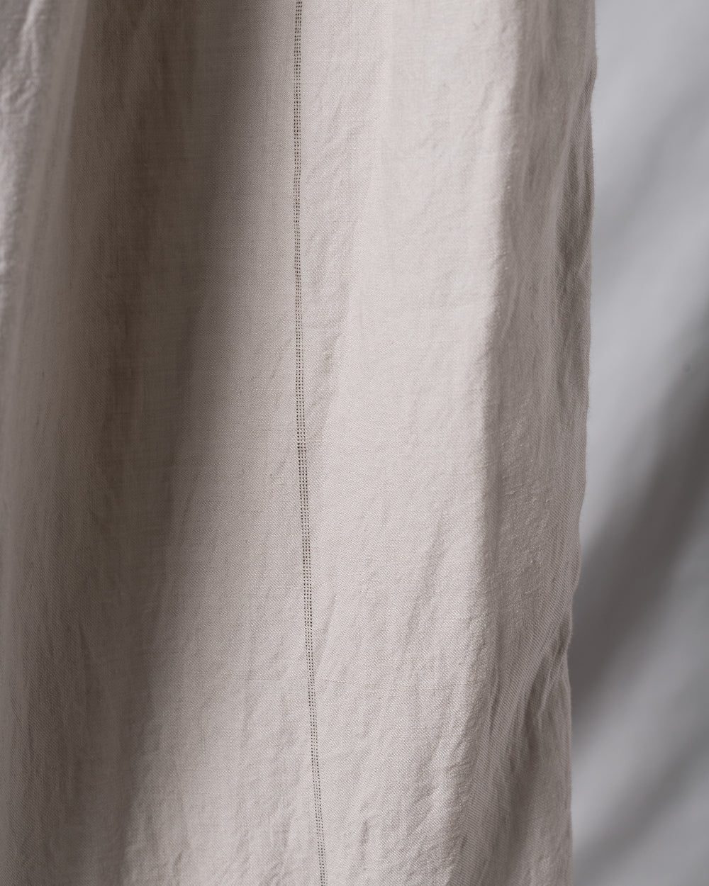 Thin Stripe Twill Drawstring Trousers