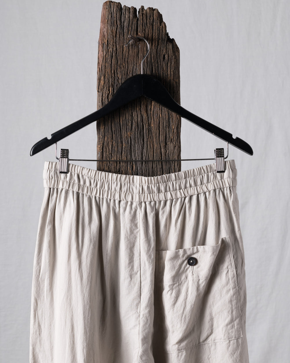 Thin Stripe Twill Drawstring Trousers