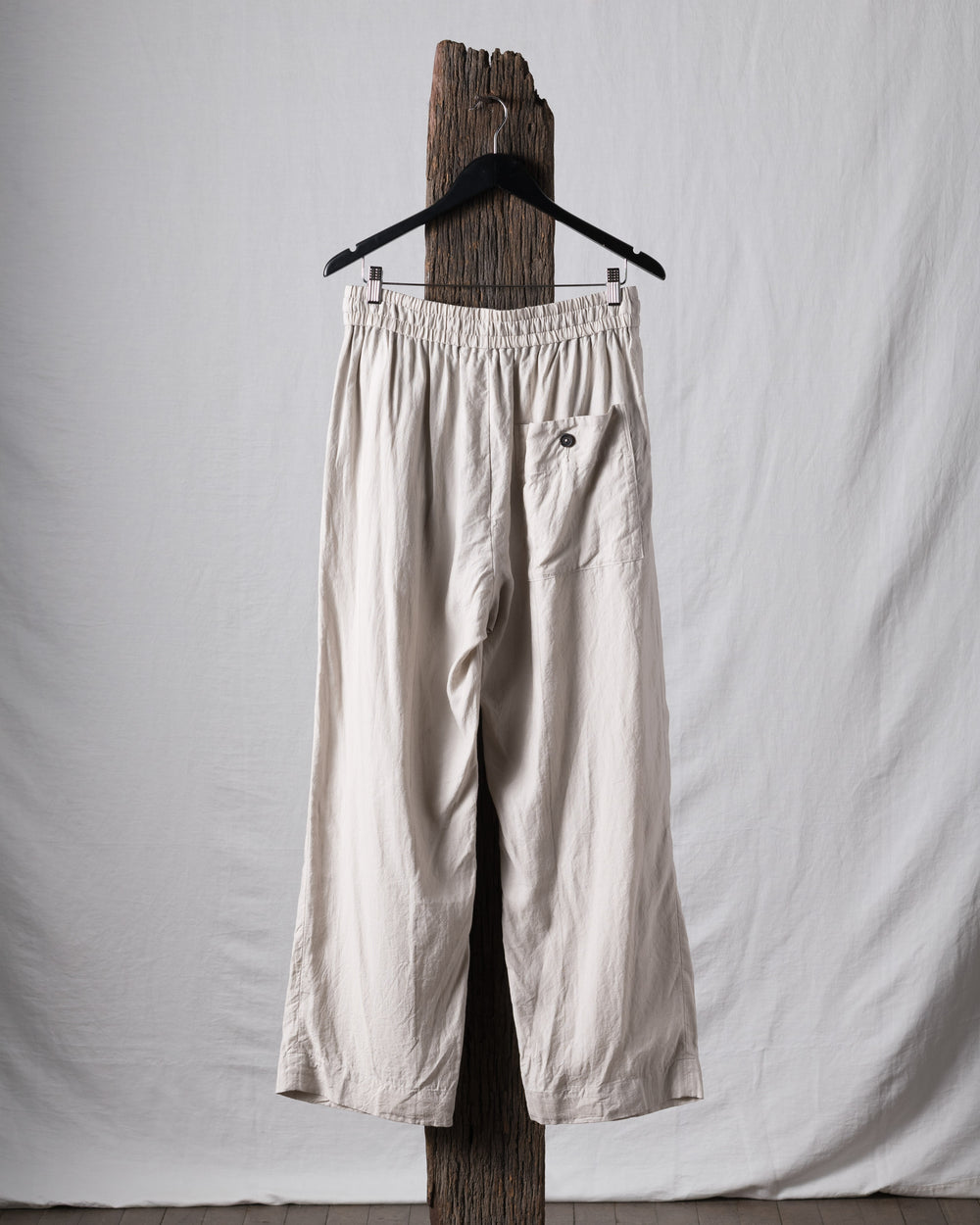 Thin Stripe Twill Drawstring Trousers