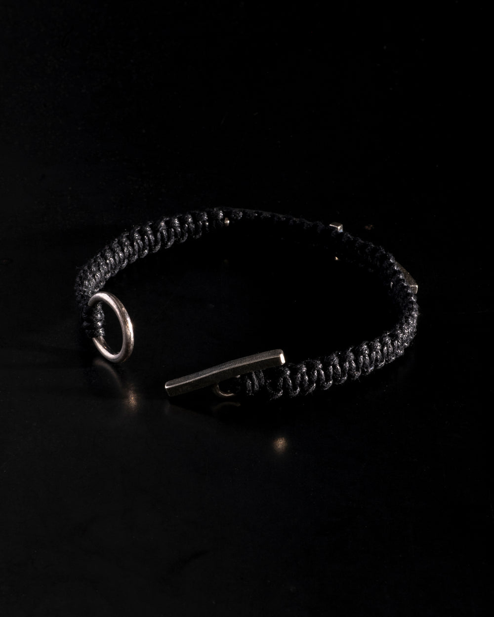 Cross Bar Macrame Bracelet