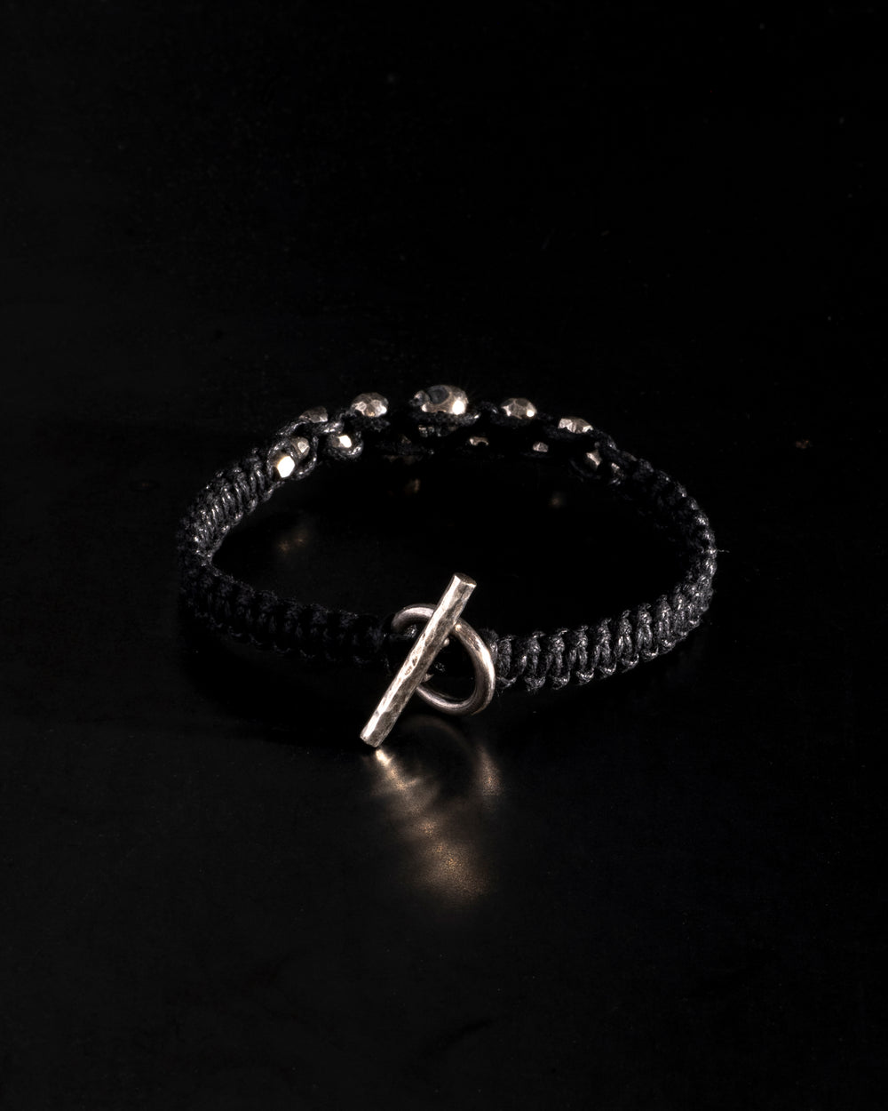 Skull & Beads Macrame Bracelet