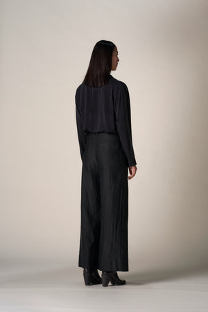 Full Tailored Pant Linen / Cotton Black