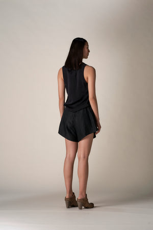 Silk Tank Top Black