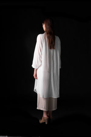 Long Shirt Voile White