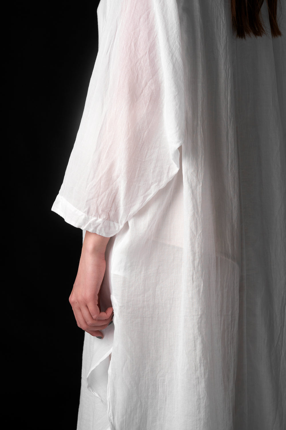 Long Shirt Voile White