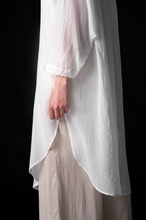 Long Shirt Voile White