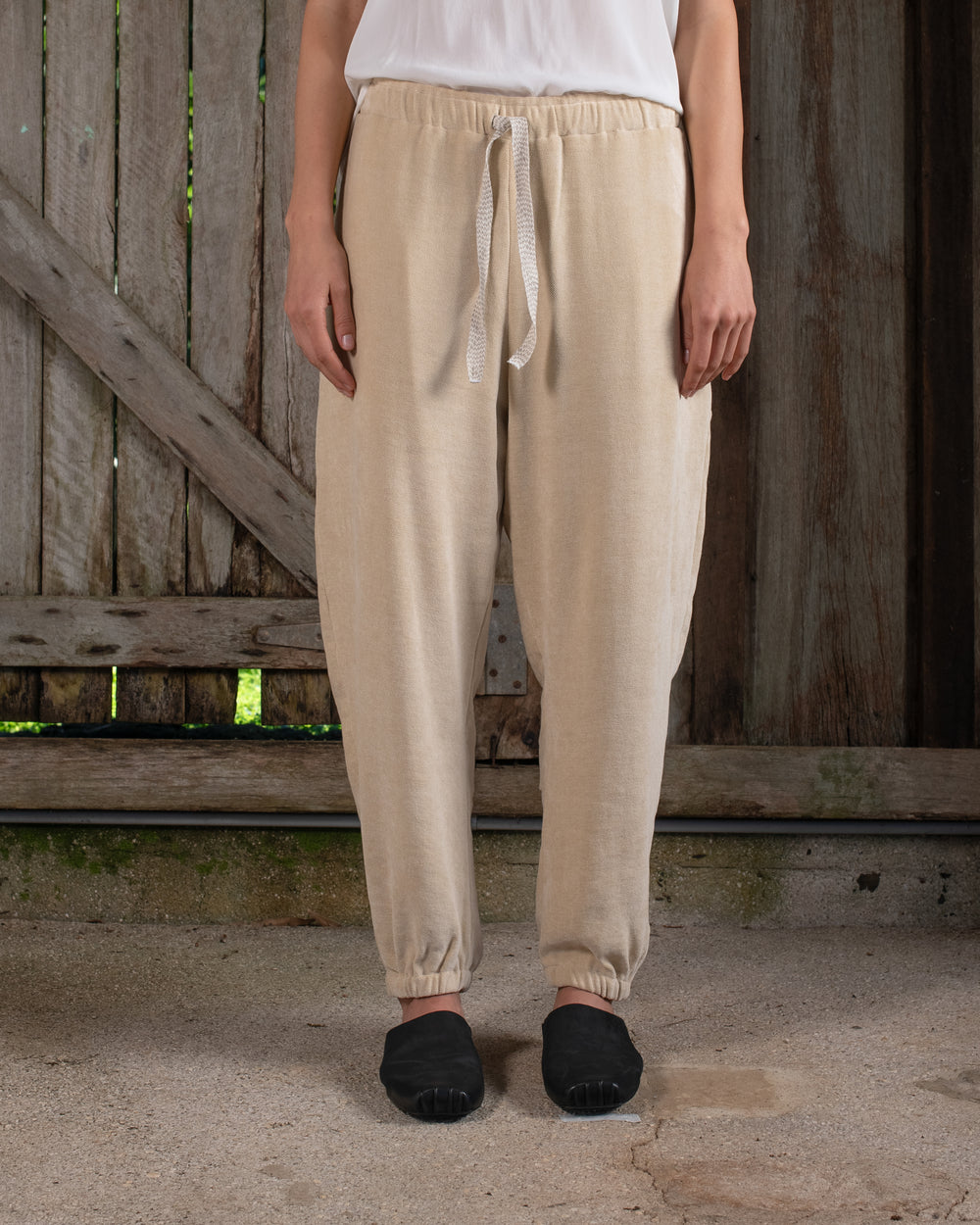 Easy Pant Washed Light Velvet Tea