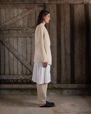 Graphic Jacket Washed Light Velvet Tea