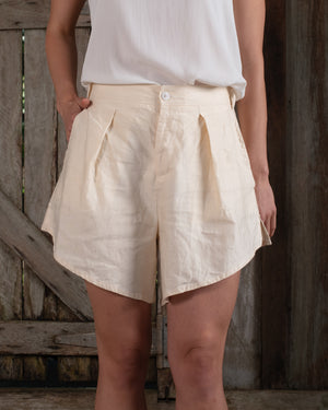 Linen and Cotton Raso Shorts Dye-less