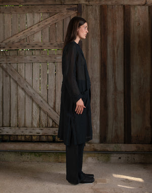 Full Pant Fine Cotton Voile Black