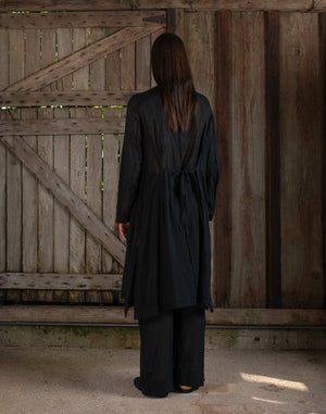Full Pant Fine Cotton Voile Black