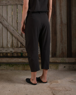 Tailored Curve Pant Silk Crepe Chocolate