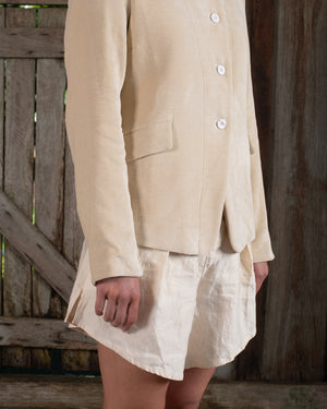 Tailored Jacket Washed Light Velvet Tea