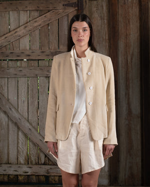 Tailored Jacket Washed Light Velvet Tea
