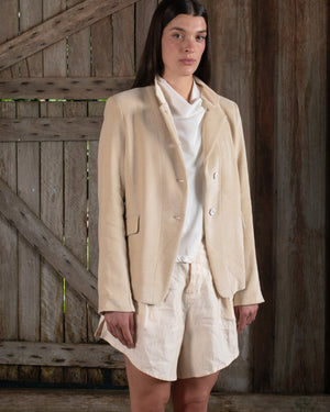 Tailored Jacket Washed Light Velvet Tea