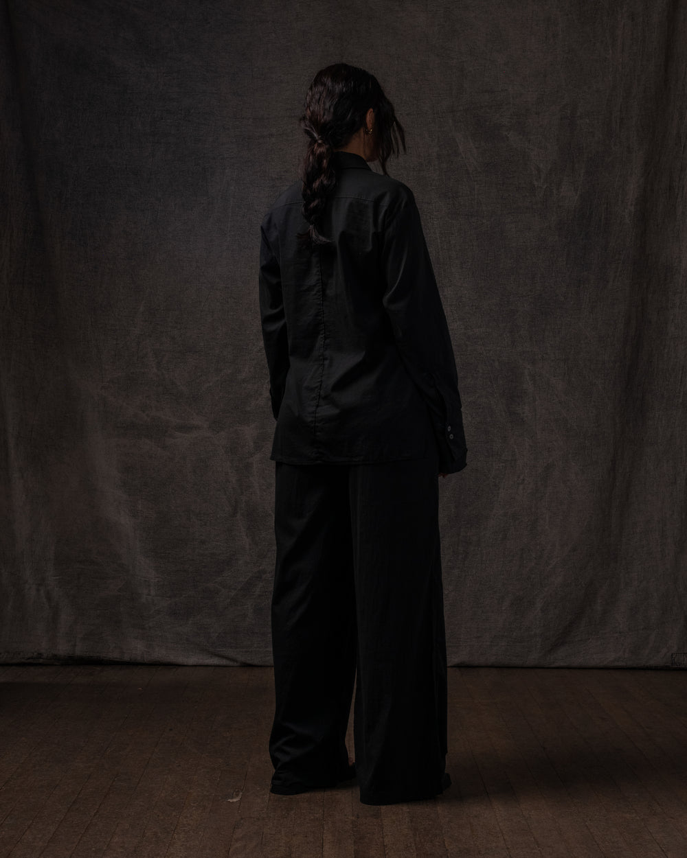 Easy Pant Fine Cotton Voile Black