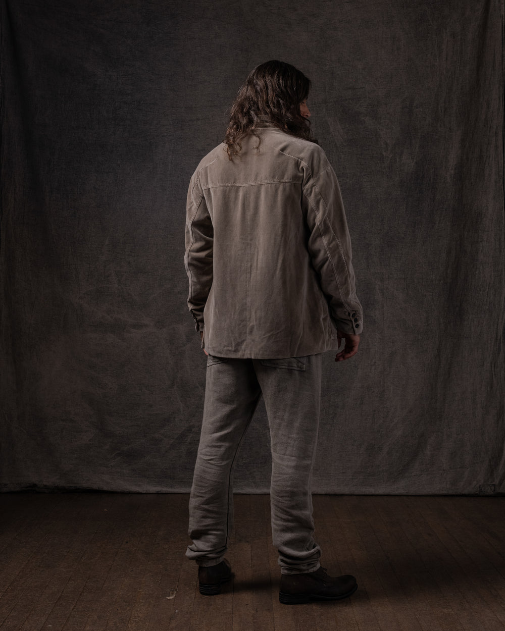 Easy Shirt Jacket Cotton Velvet Dune