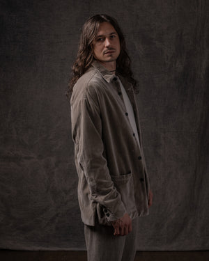 Easy Shirt Jacket Cotton Velvet Dune