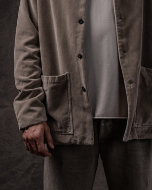 Easy Shirt Jacket Cotton Velvet Dune
