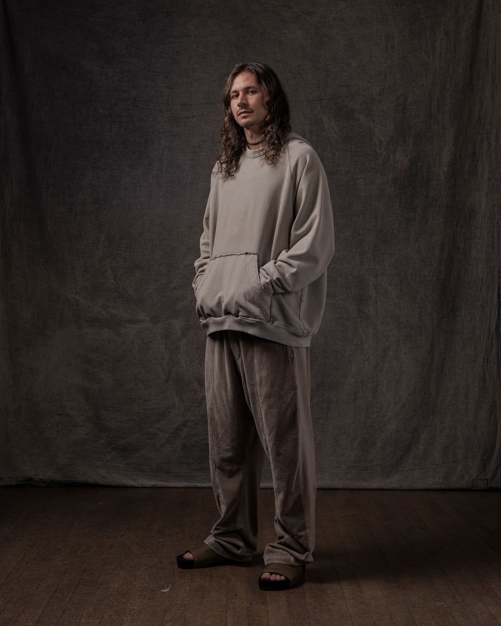 Hooded Sweat Shirt Unisex Dune