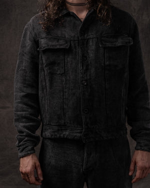 Jean Jacket Washed Hemp Washed Black