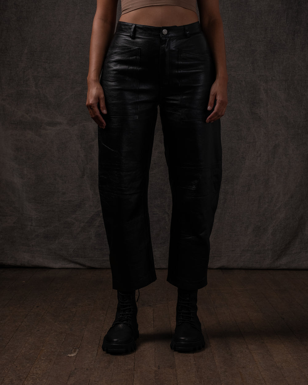 Leather Pant Black