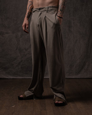 Pleated Pant Cotton Jersey Dune