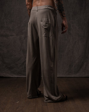 Pleated Pant Cotton Jersey Dune