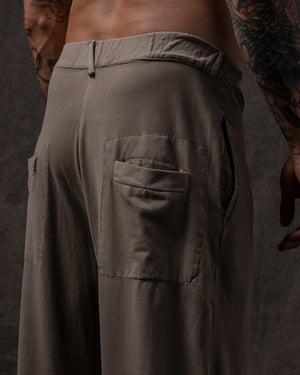 Pleated Pant Cotton Jersey Dune