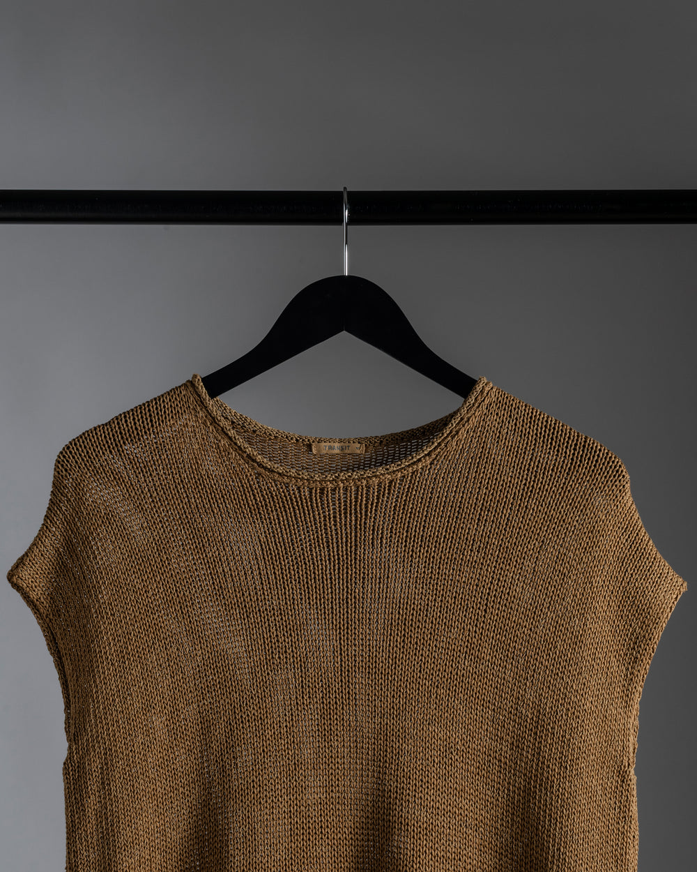 Knit Melange Tee Mustard