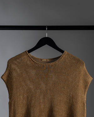 Knit Melange Tee Mustard