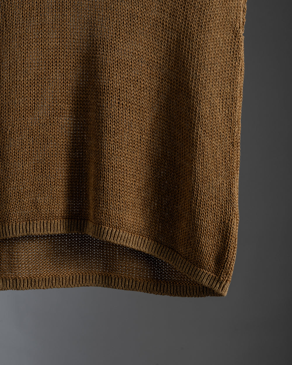 Knit Melange Tee Mustard