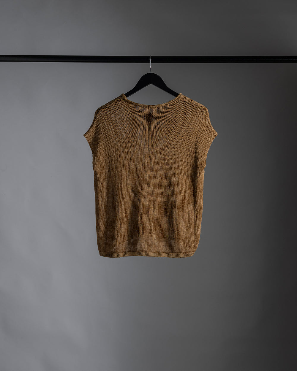 Knit Melange Tee Mustard