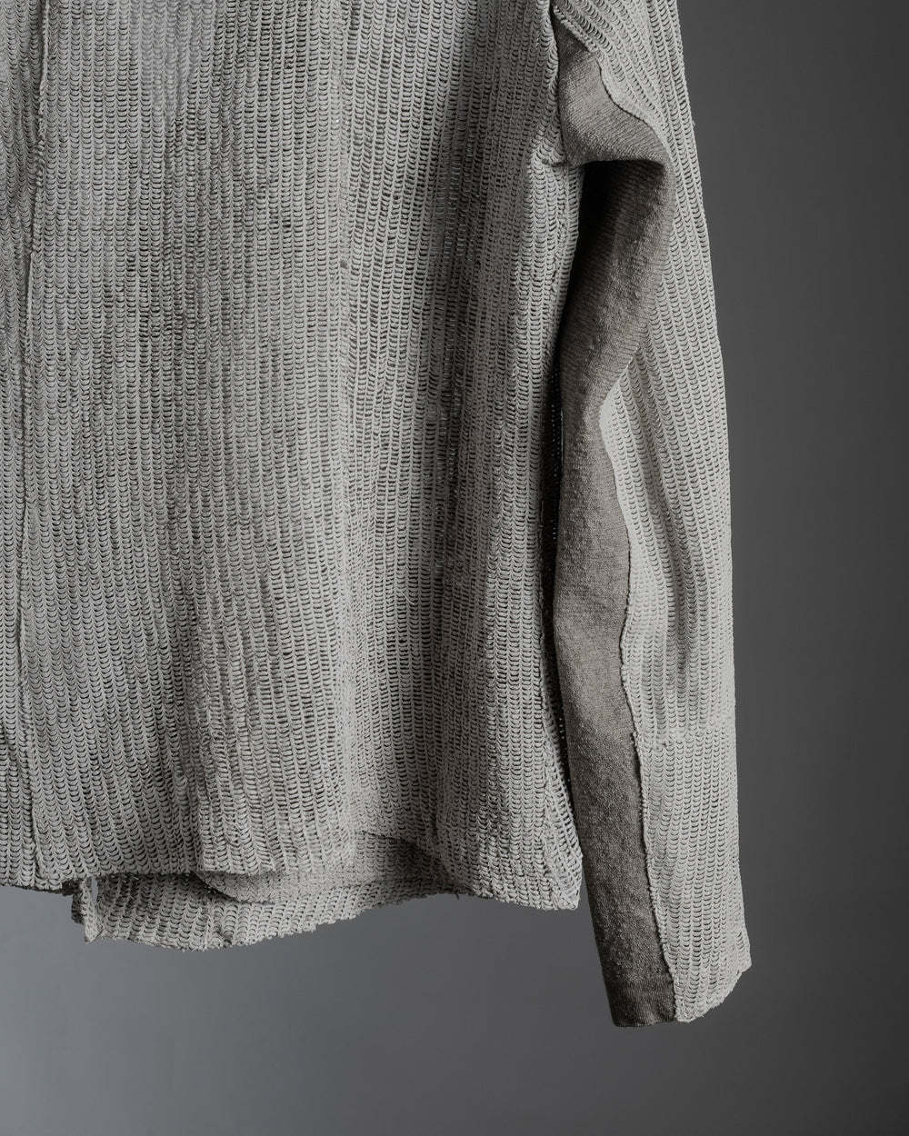 Textural Leather Blazer Rope