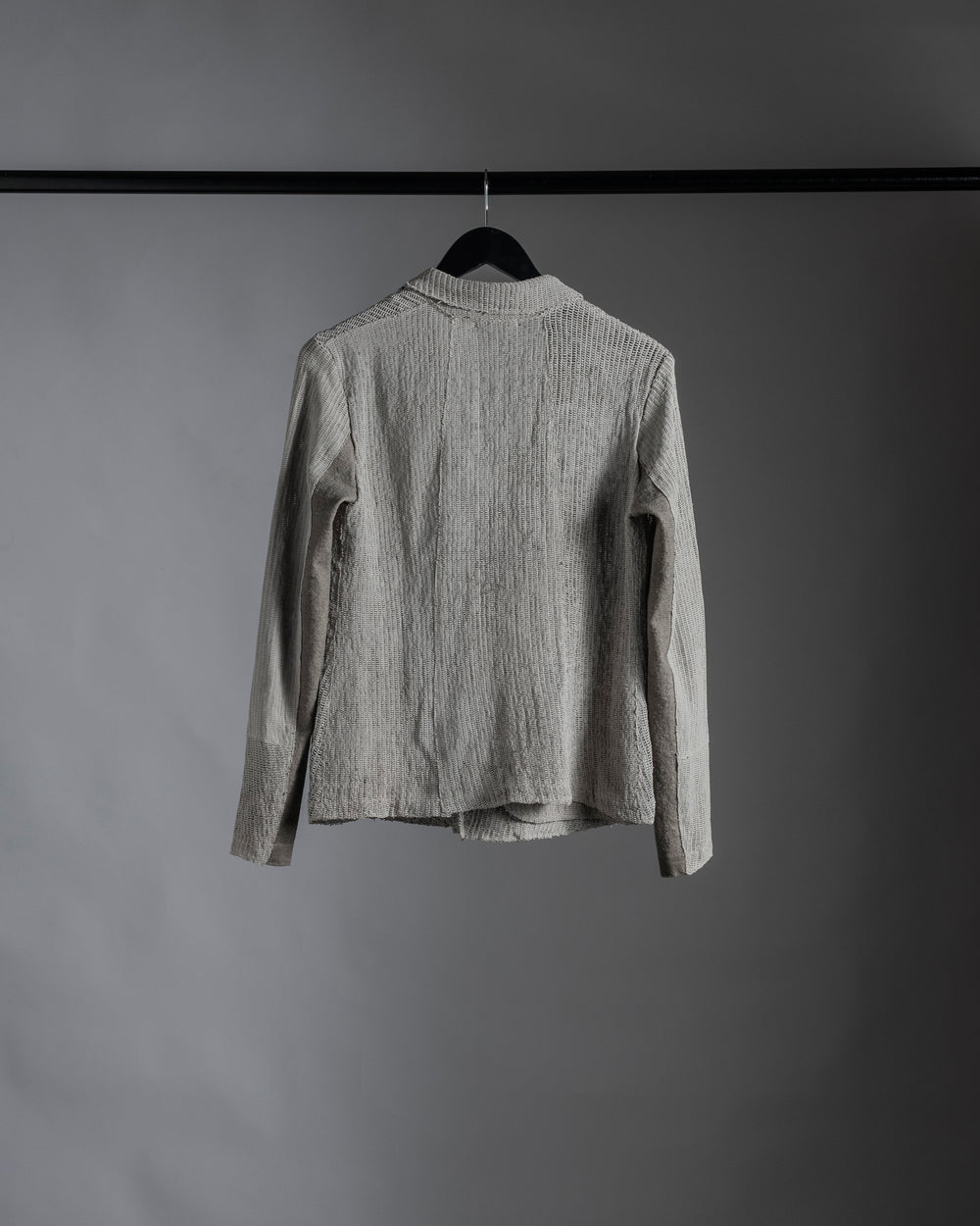 Textural Leather Blazer Rope