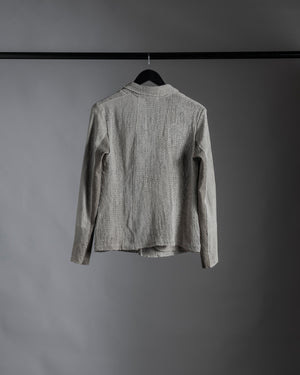 Textural Leather Blazer Rope
