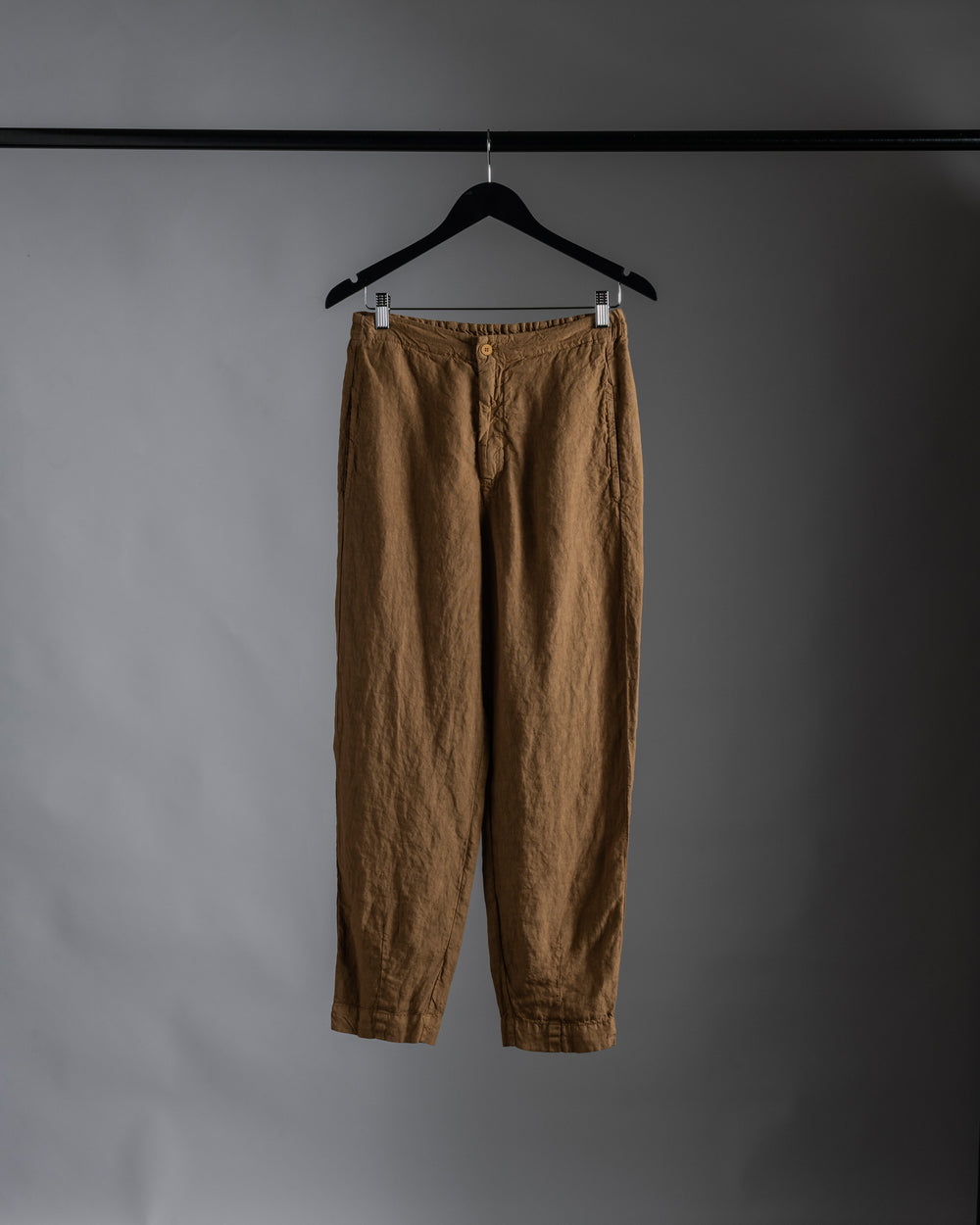 Linen Slim Pant Mustard